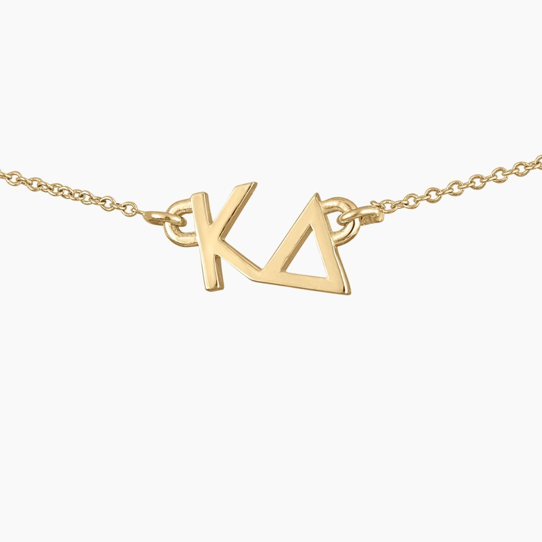 14k gold Kappa Delta Necklace | mazi +zo sorority jewelry