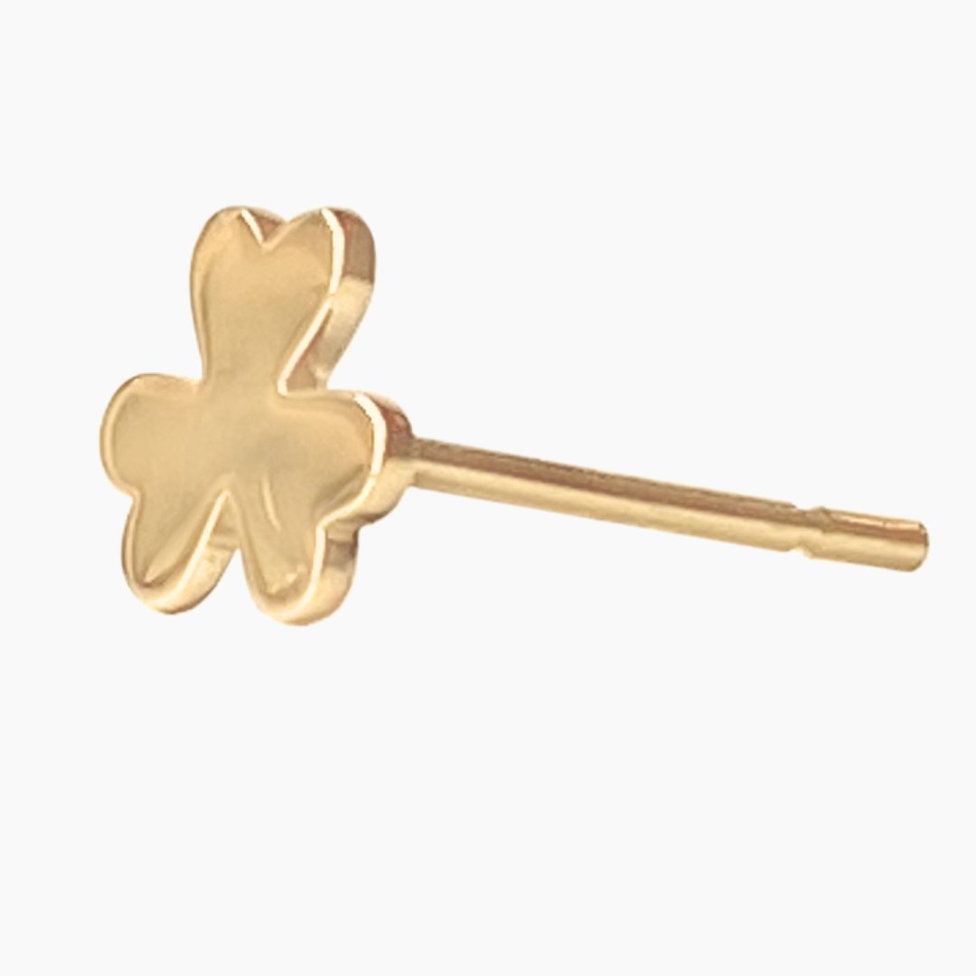 14k Gold Kappa Delta Shamrock Earrings | mazi + zo sorority jewelry