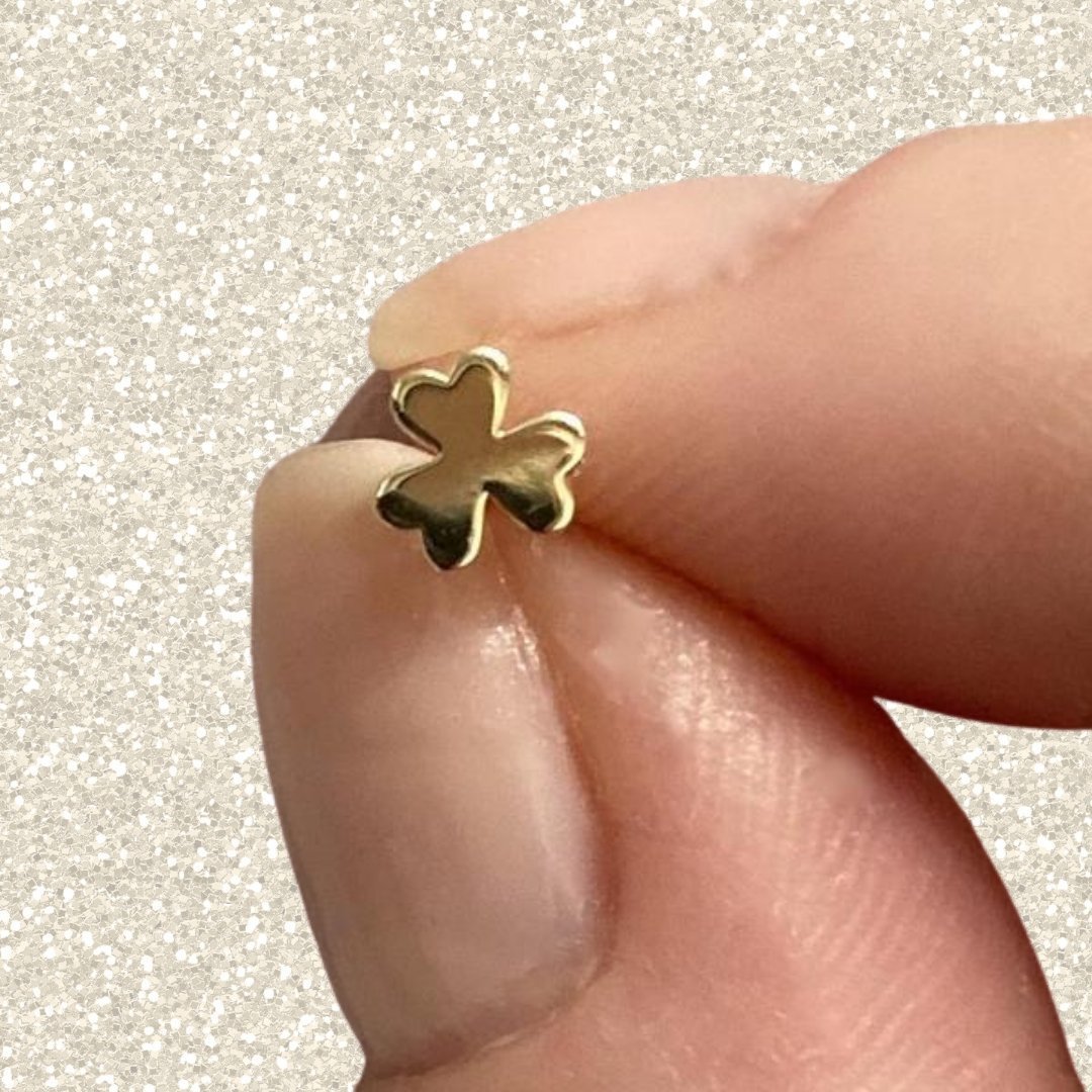 14k Gold Kappa Delta Shamrock Earrings | mazi + zo sorority jewelry