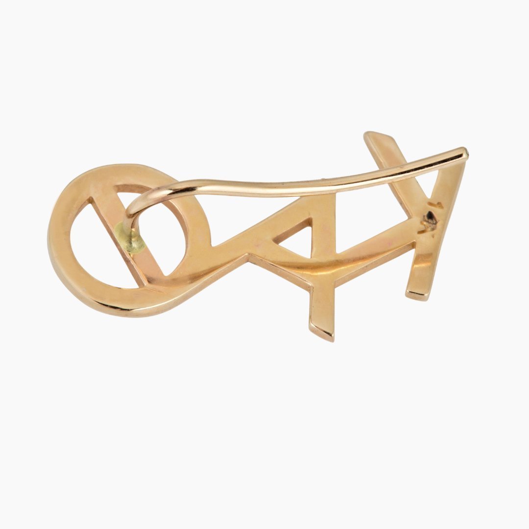 14k Gold Kappa Alpha Theta Climber Earring | mazi + zo sorority jewelry