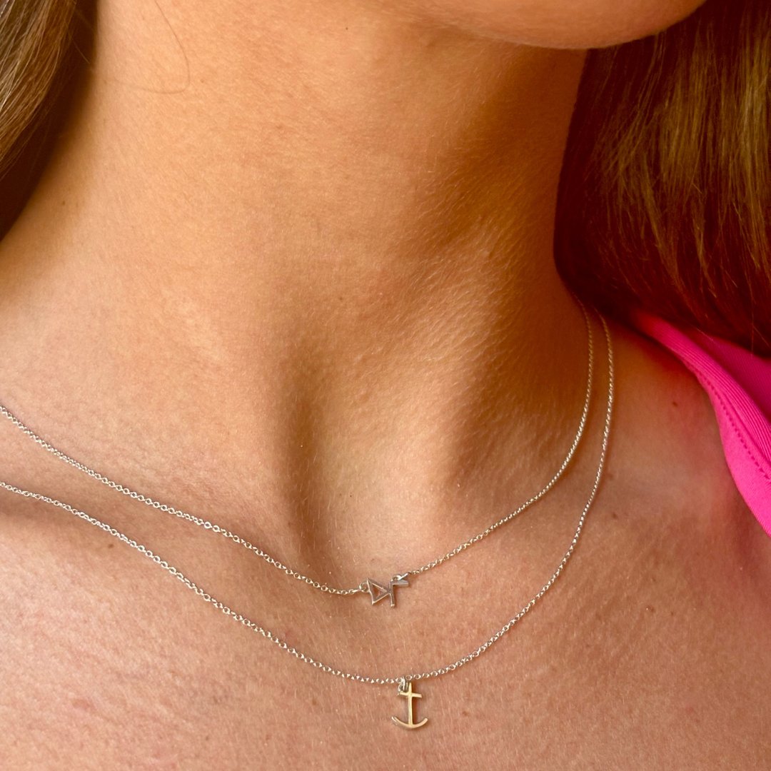 Delta Gamma necklaces| Silver | mazi + zo sorority jewelry