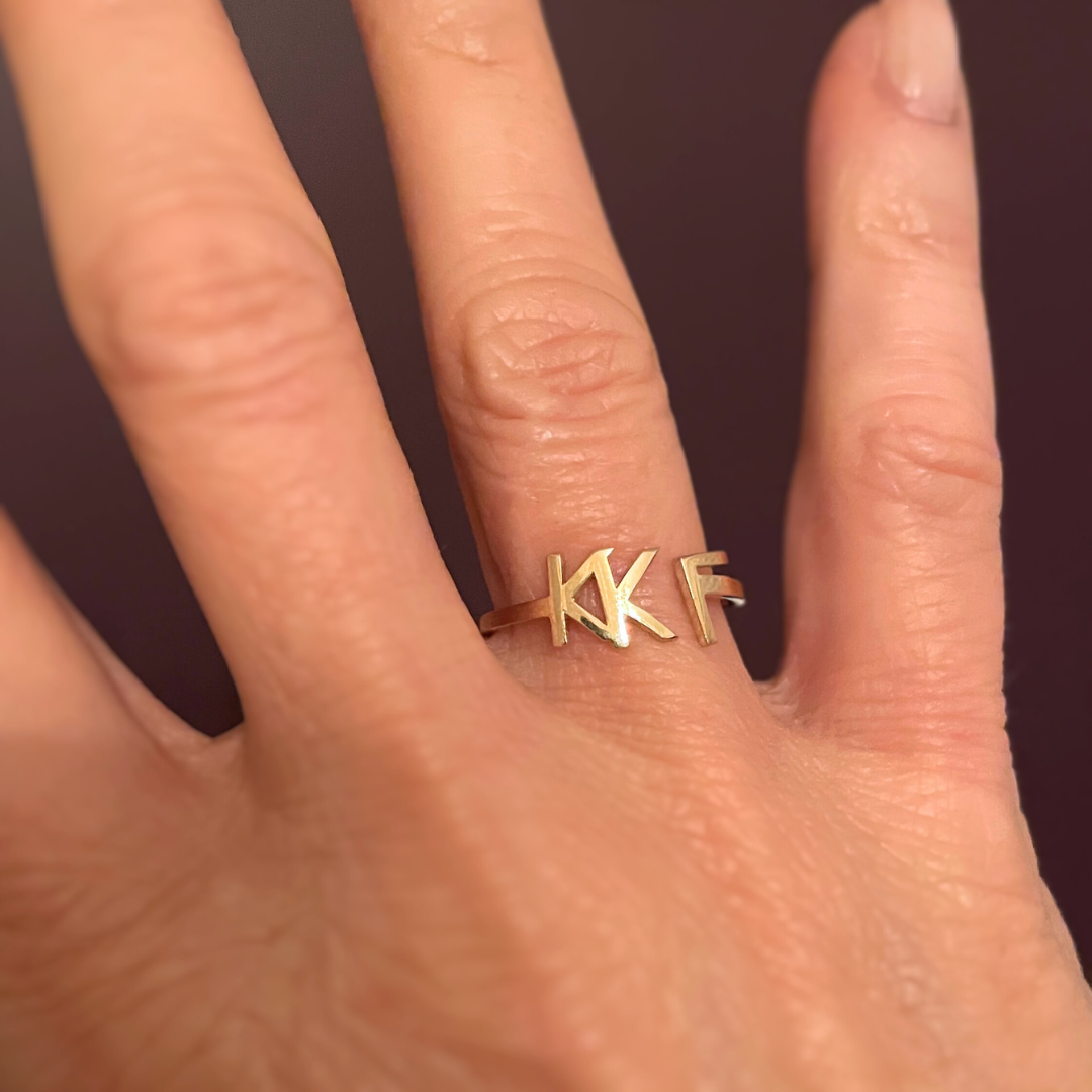 14k gold kappa kappa gamma ring