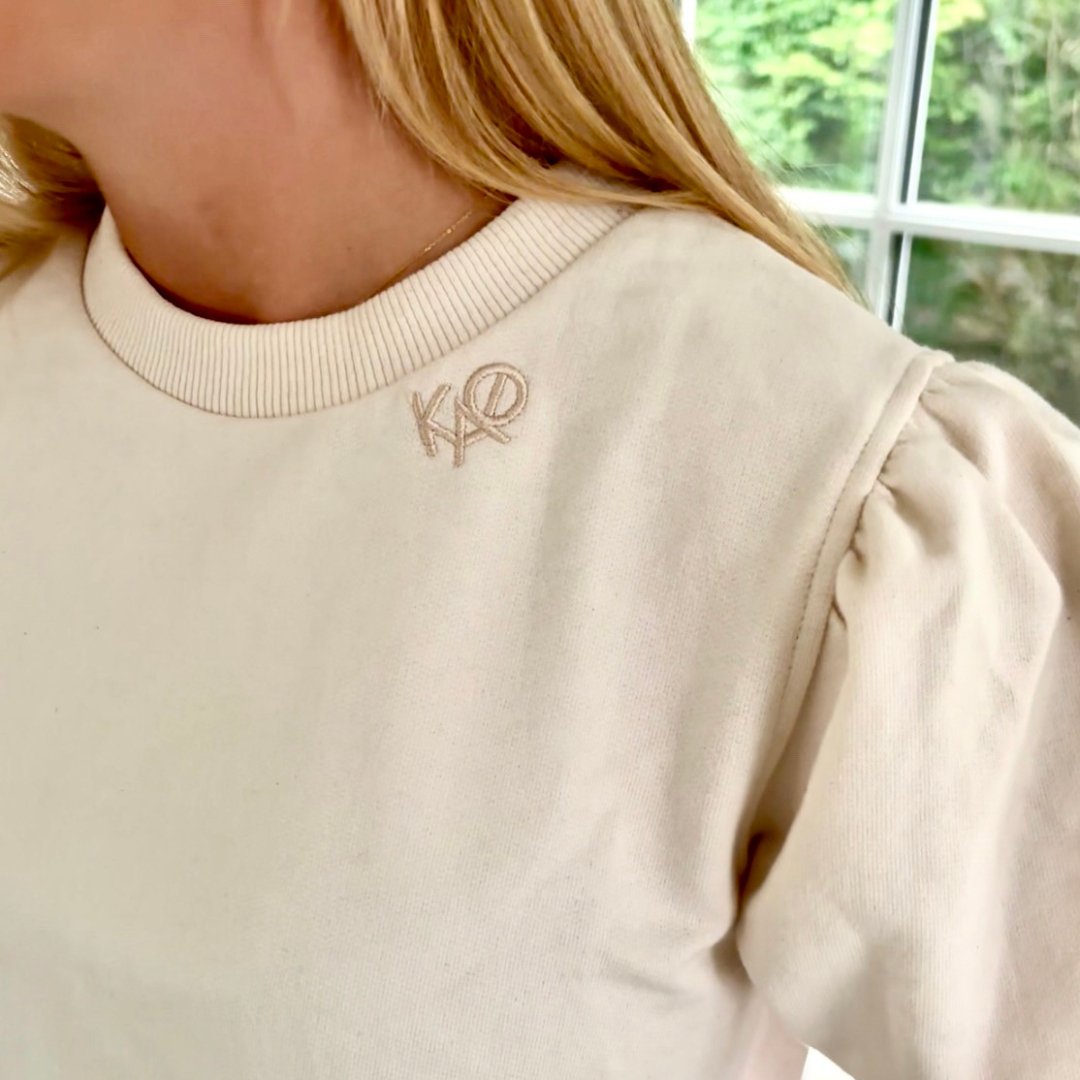 100% Cotton Kappa Alpha Theta Sweatshirt | mazi + zo sorority jewelry