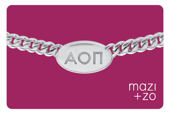 Gift Car for Personalized AOII Necklace