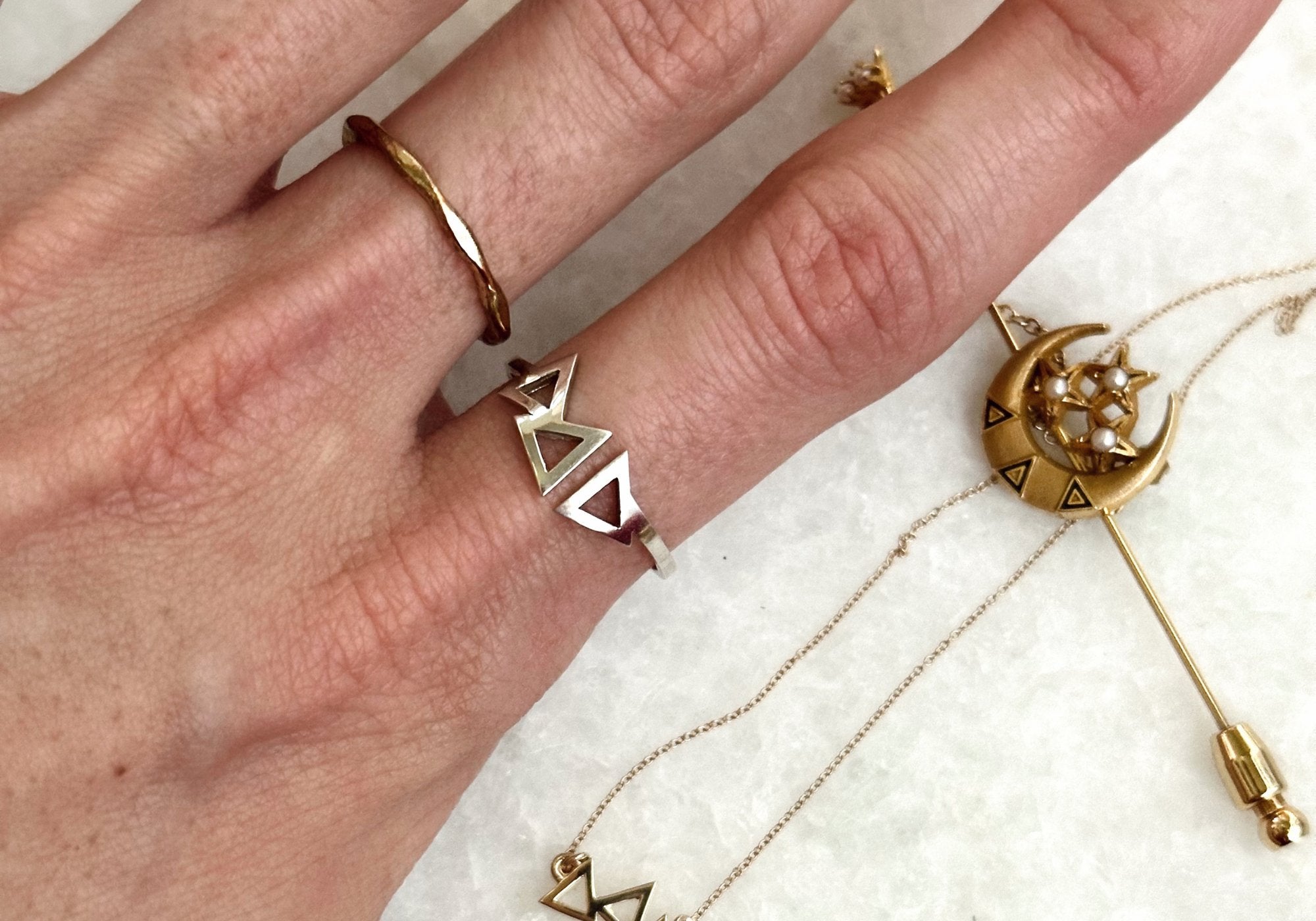 Try Delta Jewelry | mazi + zo sorority jewelry